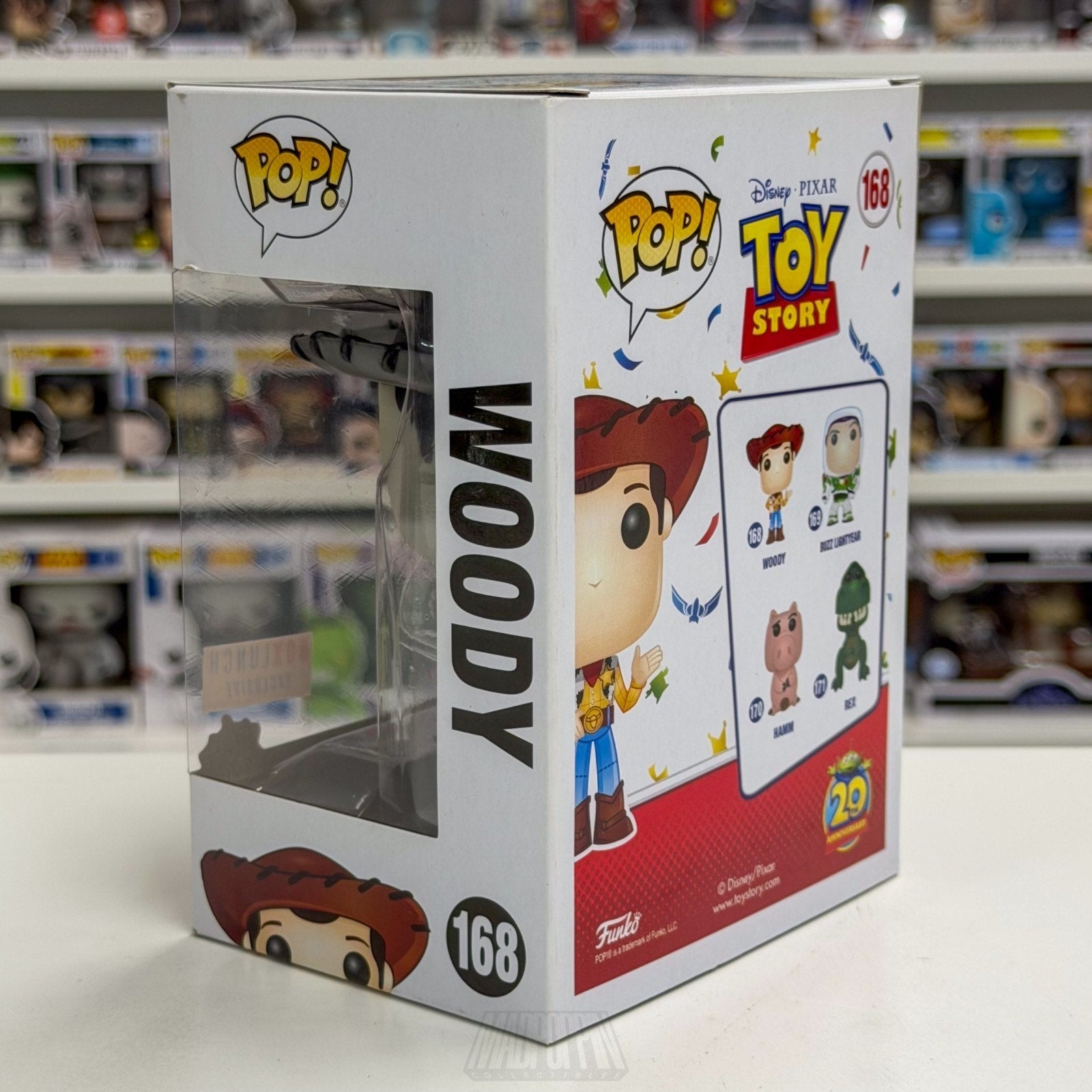 Funko Pop Disney Pixar Toy Story Woody Black & White BoxLunch 168 Vinyl Figure