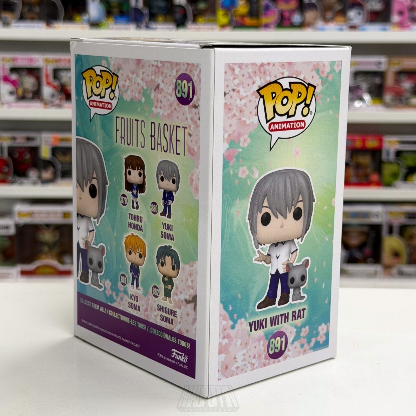 Funko Pop Anime Fruits Basket Yuki Sohma w/Rat Specialty Series 891 Vinyl Figure