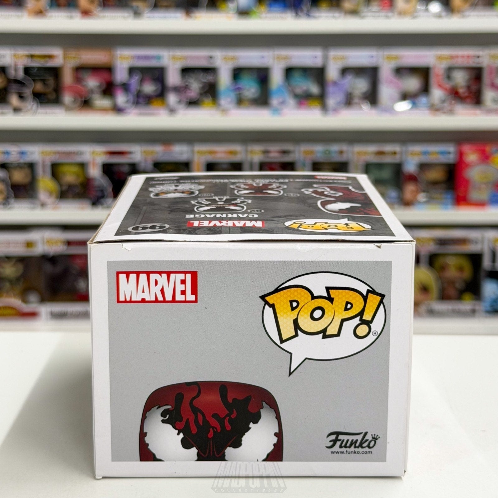 Funko Pop Marvel Carnage Hot Topic Exclusive 99 Symbiote Spider-Man Toy Figure