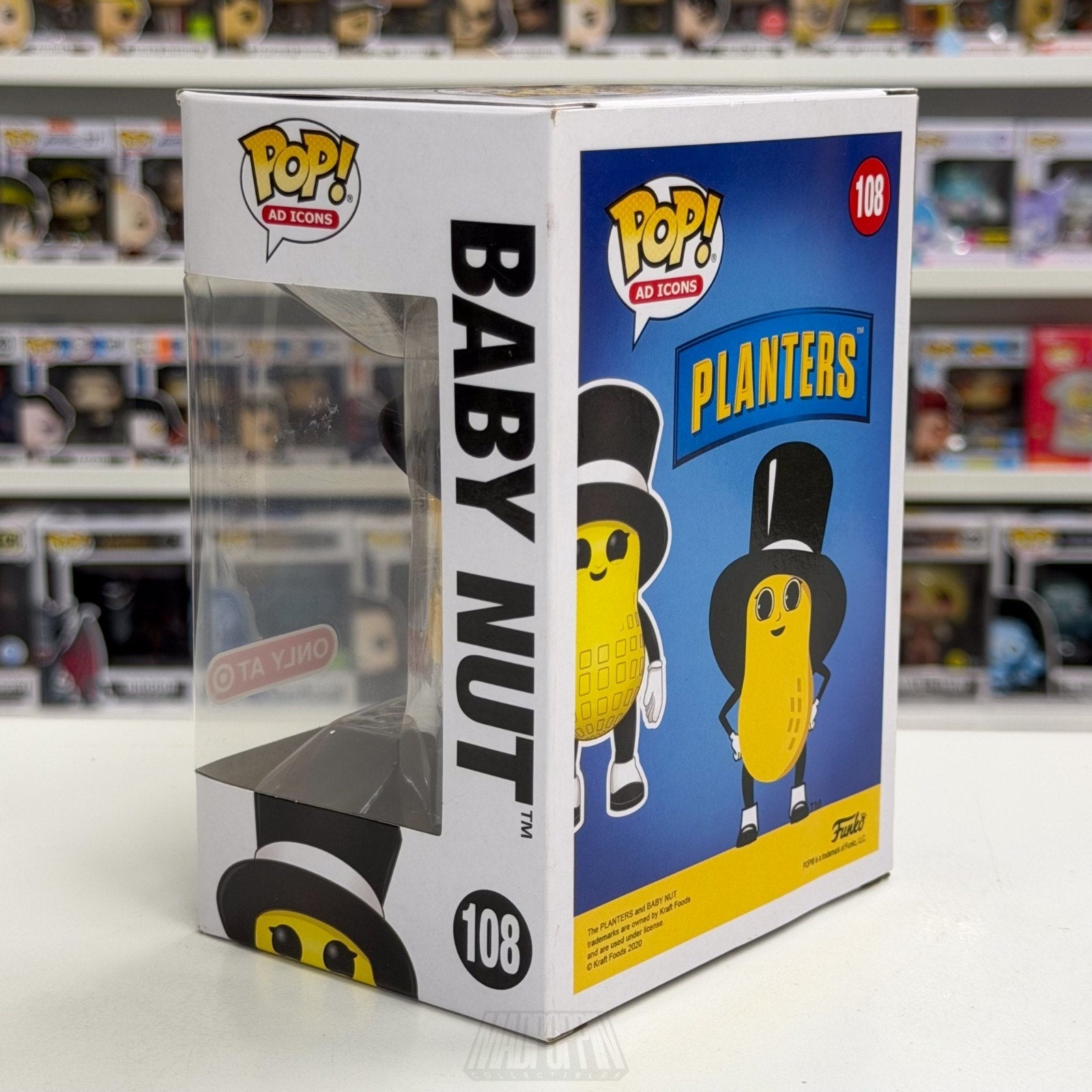 Funko Pop Ad Icons Planters Baby Nut Target 108 Logo Mascot Toy Vinyl Figure