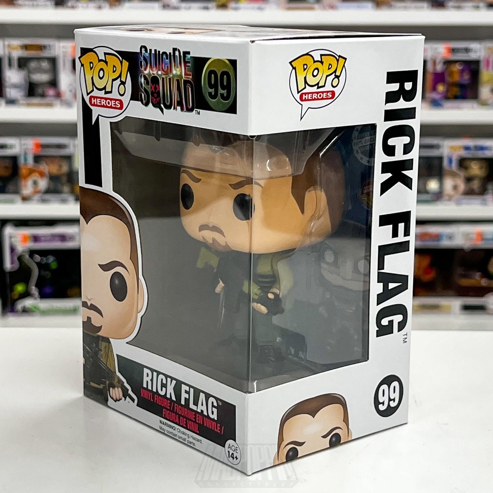 Funko Pop Heroes Suicide Squad Rick Flag 99 DC Comics Movie Vinyl Figure Brave