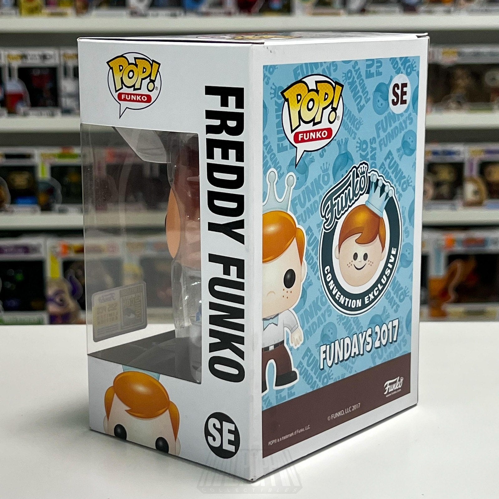Funko Pop Fundays Freddy as Blue Ranger 525PCS SE SDCC MMPR Ranger Vinyl Figure
