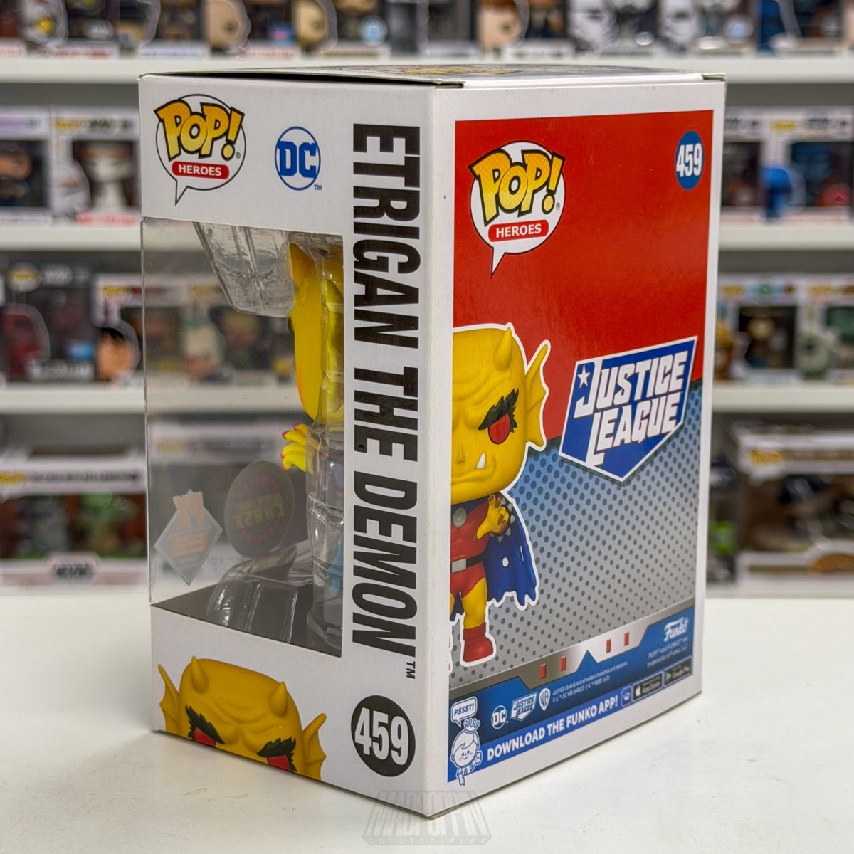 Funko Pop DC Heroes Justice League Etrigan Demon Blacklight Chase PX 459 Figure