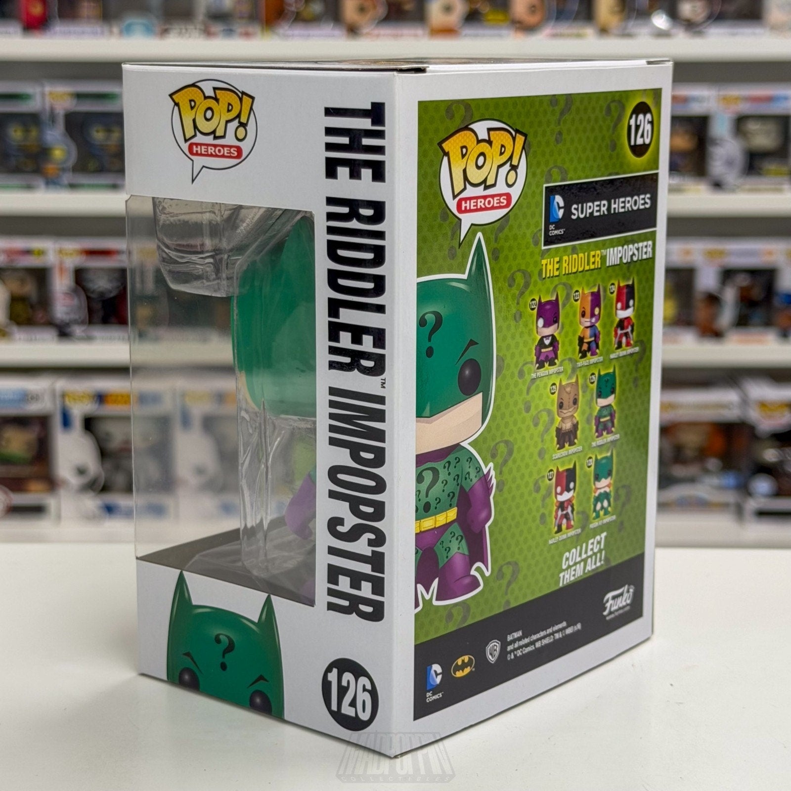 Funko Pop DC Super Heroes The Riddler Impopster Batman 126 Villain Vinyl Figure