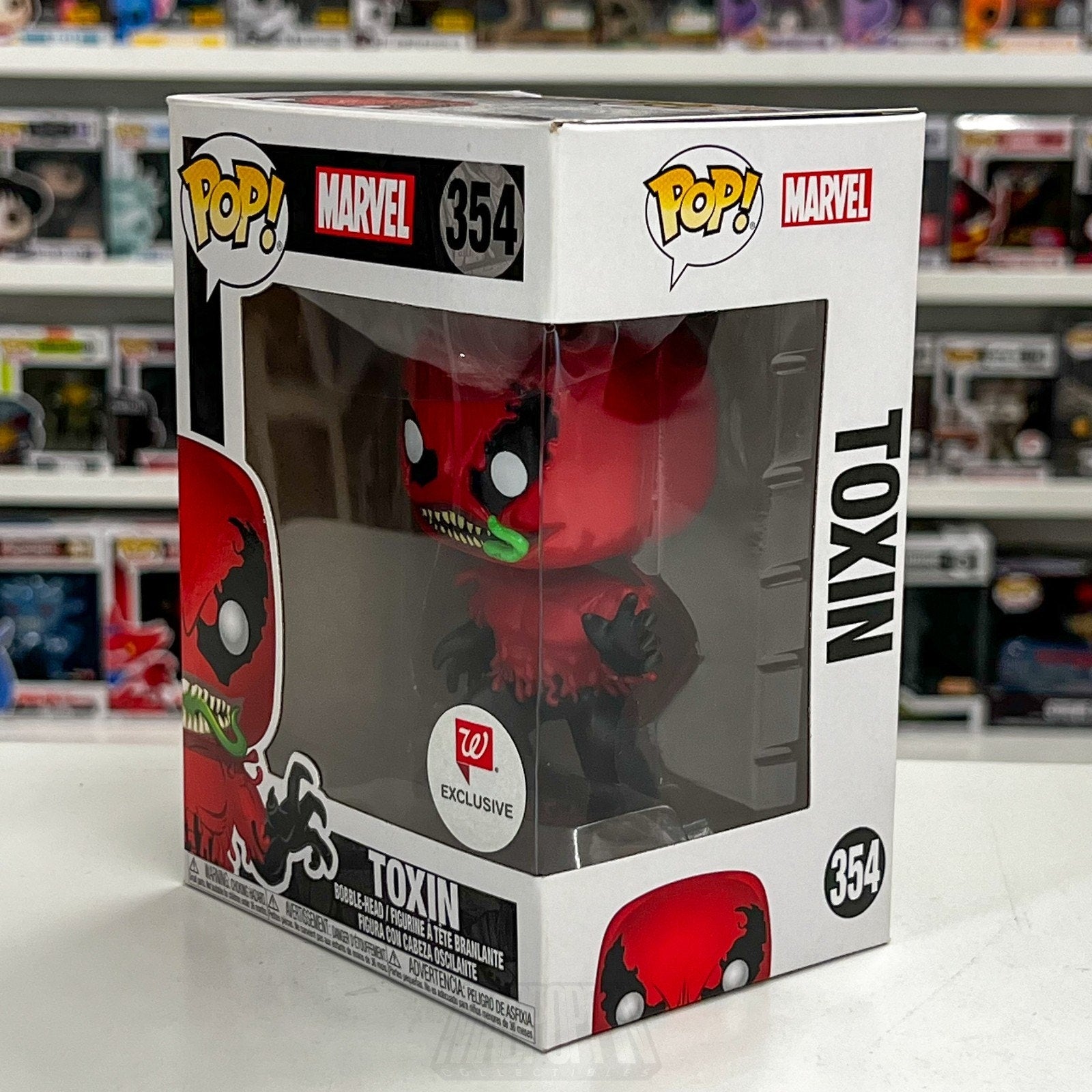 Funko Pop Marvel Toxin Walgreens 354 Symbiotes Supervillain Toy Vinyl Figure
