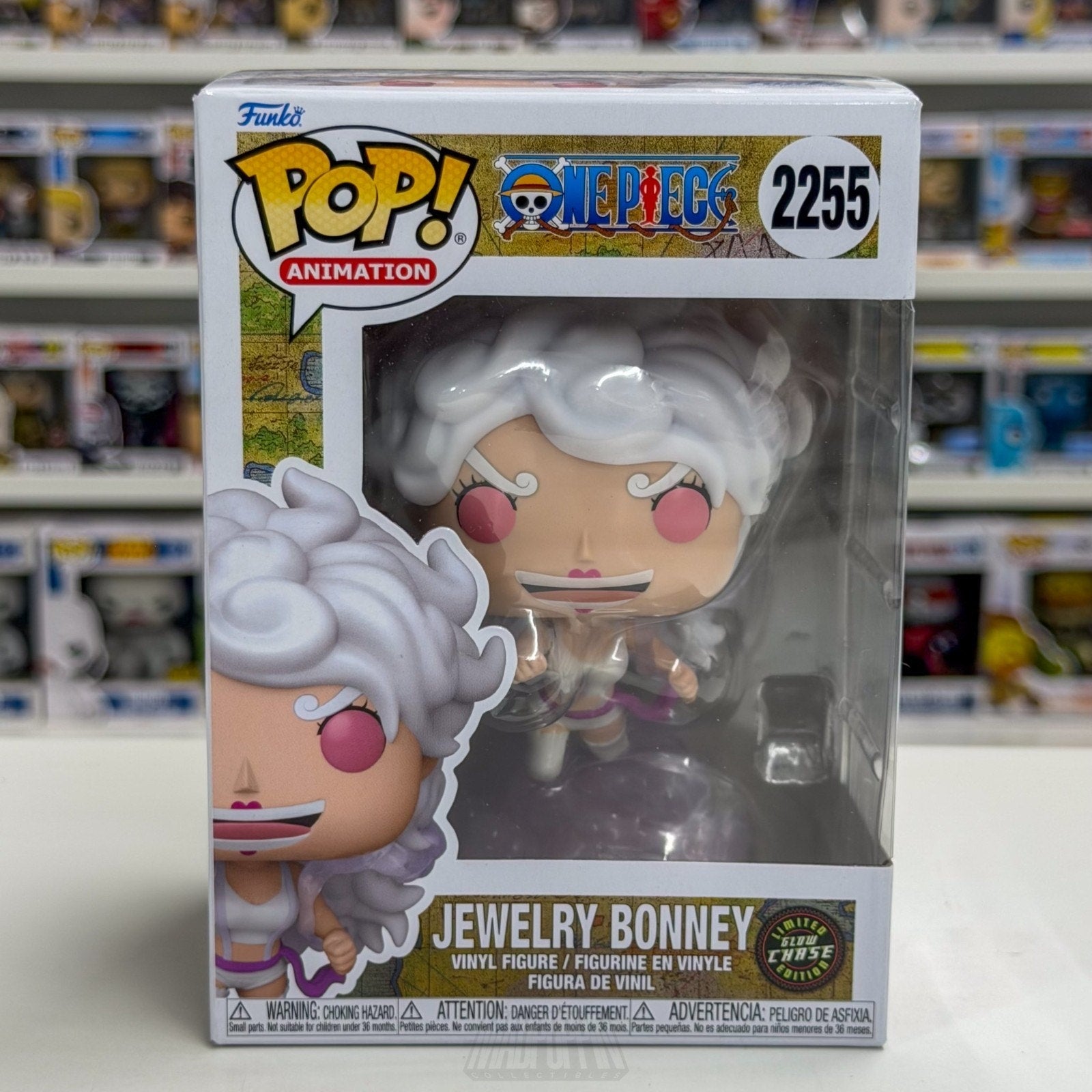 Funko Pop Anime One Piece Jewelry Bonney Nika Form Glow 2255 Manga Vinyl Figure