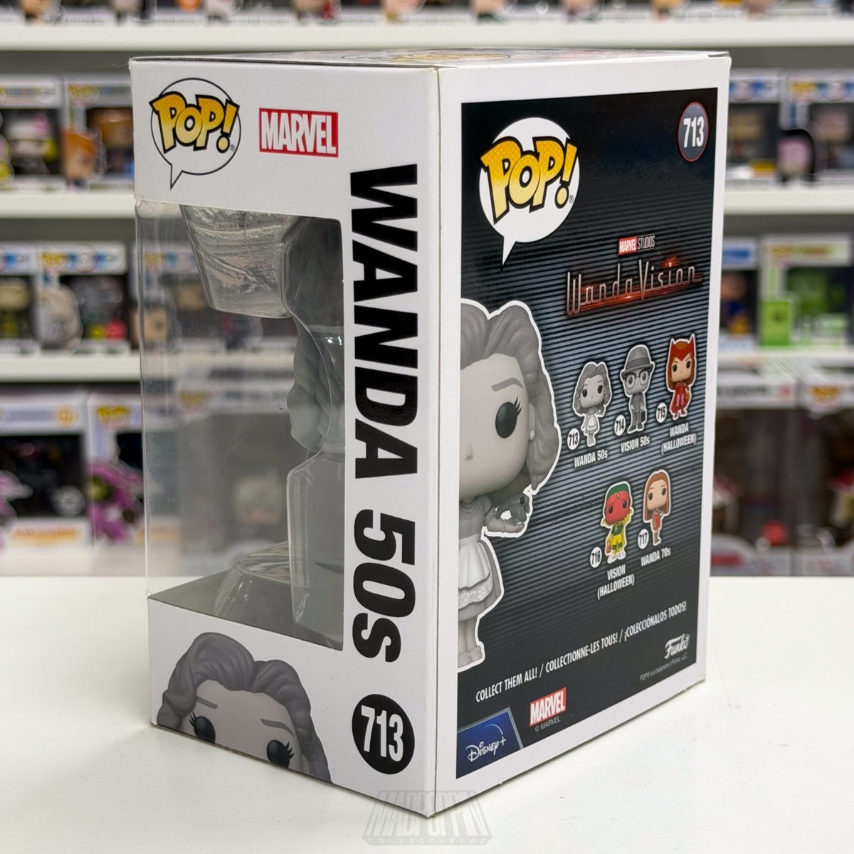 Funko Pop Marvel WandaVision Wanda 50s 713 Scarlet Witch MCU Toy Vinyl Figure