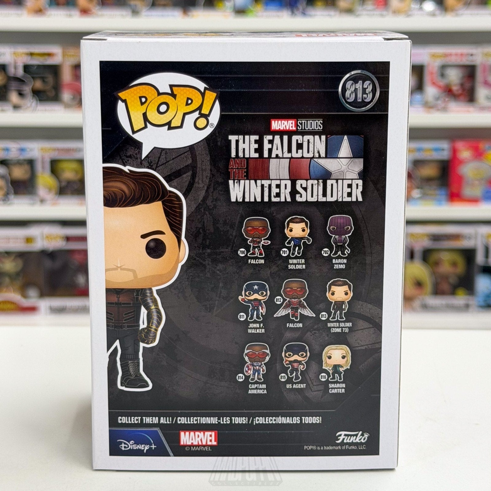 Funko Pop Marvel Falcon & Winter Soldier Zone 73 813 Bucky Barnes Vinyl Figure