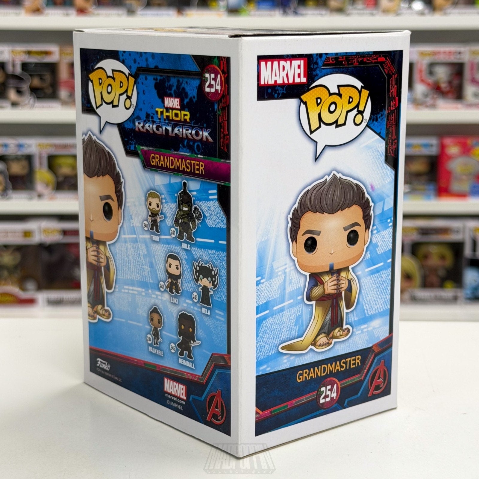 Funko Pop Marvel Thor Ragnarok Grandmaster NYCC 254 Sakaar Dictator Vinyl Figure