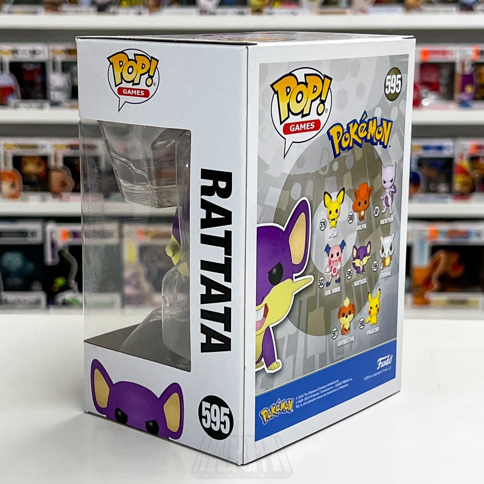 Funko Pop Video Games Pokemon Rattata 595 Japanese TCG Rodent Vinyl Figure