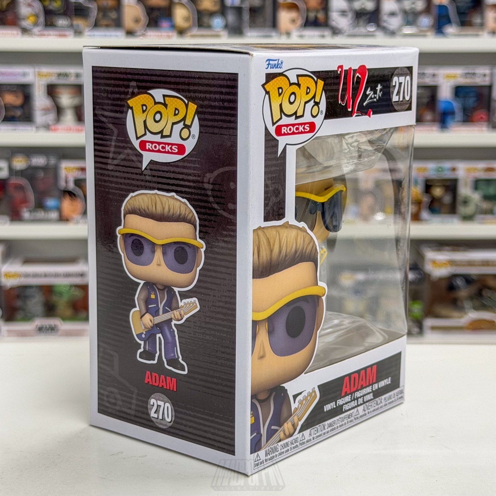 Funko Pop Rocks U2 Zoo TV Adam Clayton 270 Alternative Irish Band Vinyl Figure