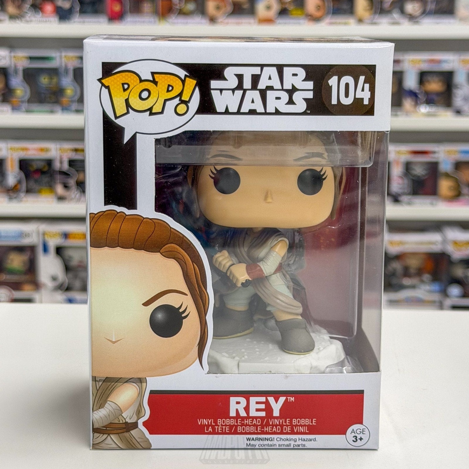 Funko Pop Star Wars Episode VII Force Awakens Rey Starkiller Duel 104 Toy Figure