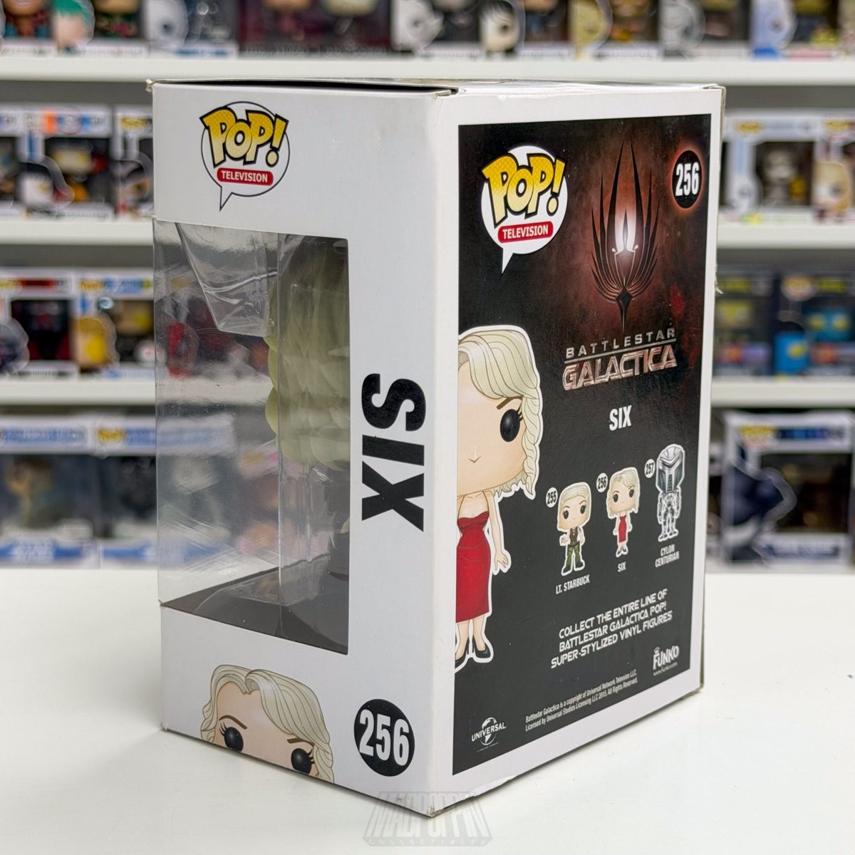 Funko Pop TV Battlestar Galactica Six 256 Cylon Android Red Dress Vinyl Figure