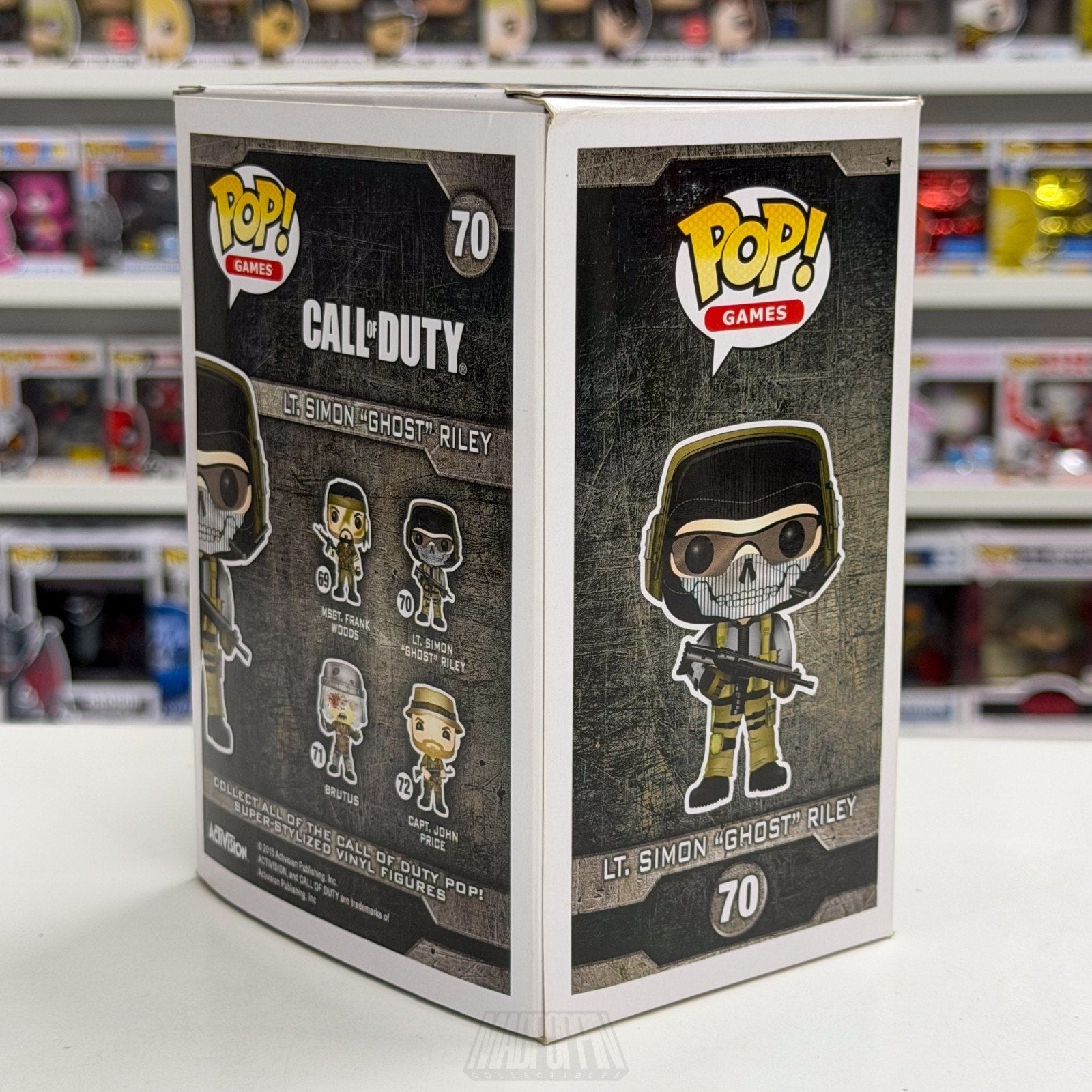 Funko Pop Games Call of Duty LT Simon Ghost Riley Muddy 70 Special Forces Figure