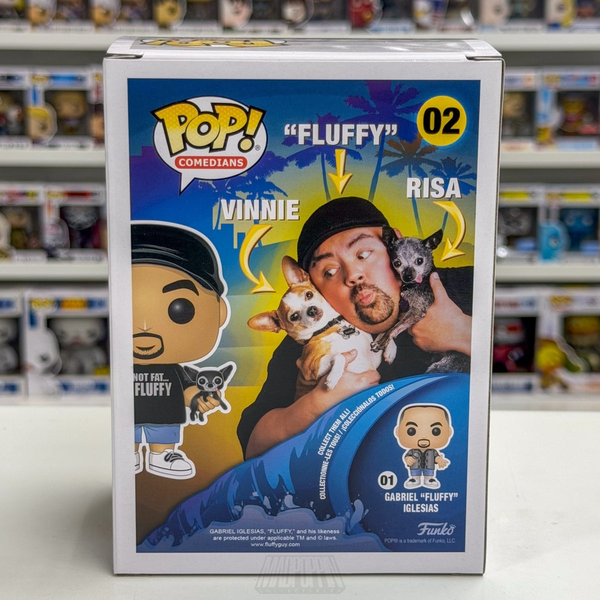 Funko Pop Comedians Gabriel Fluffy Iglesias Signed Auto JSA 02 Toy Vinyl Figure