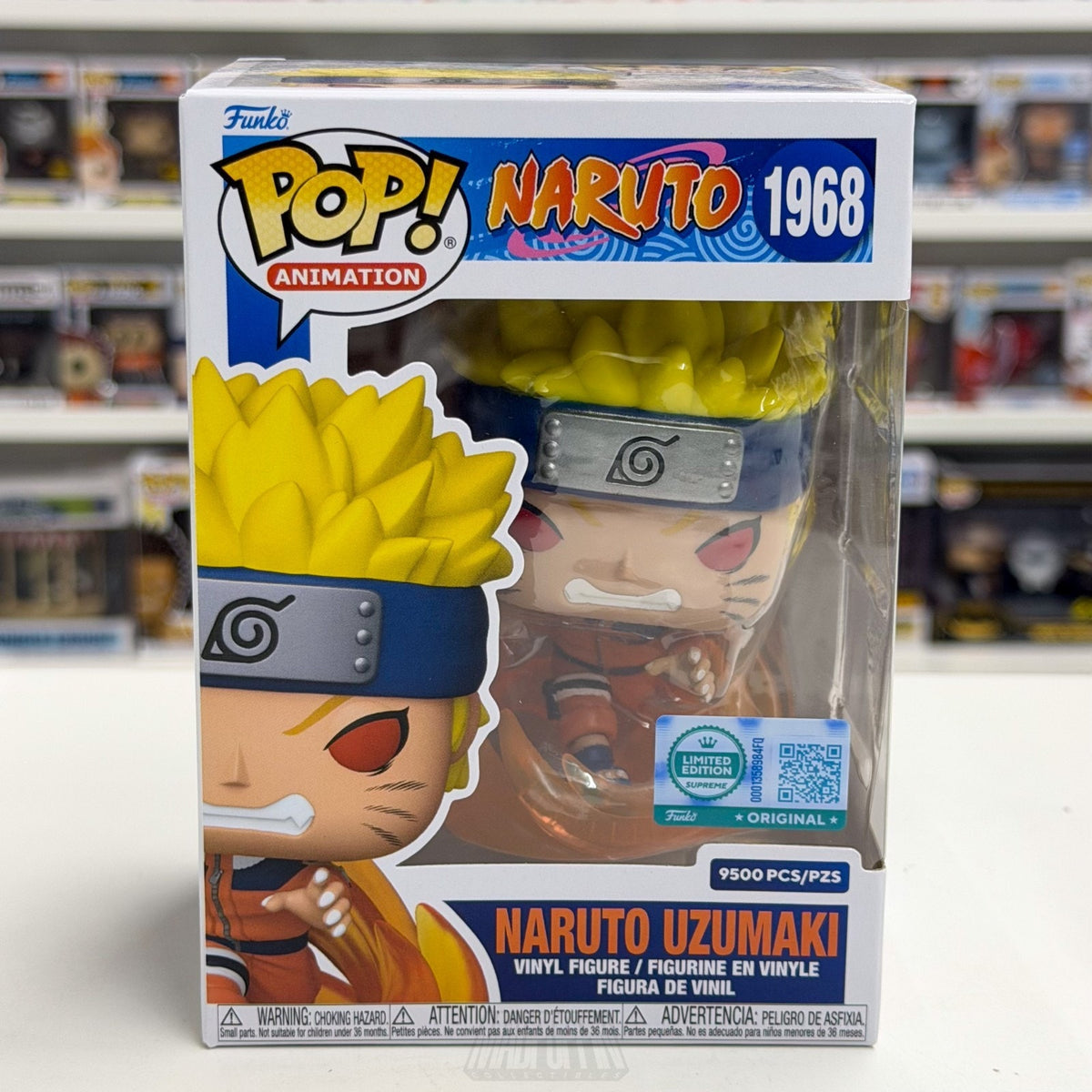 Funko Pop Anime Naruto Uzumaki 1st Kurama Limited Supreme 1968 Toy Vinyl Figure