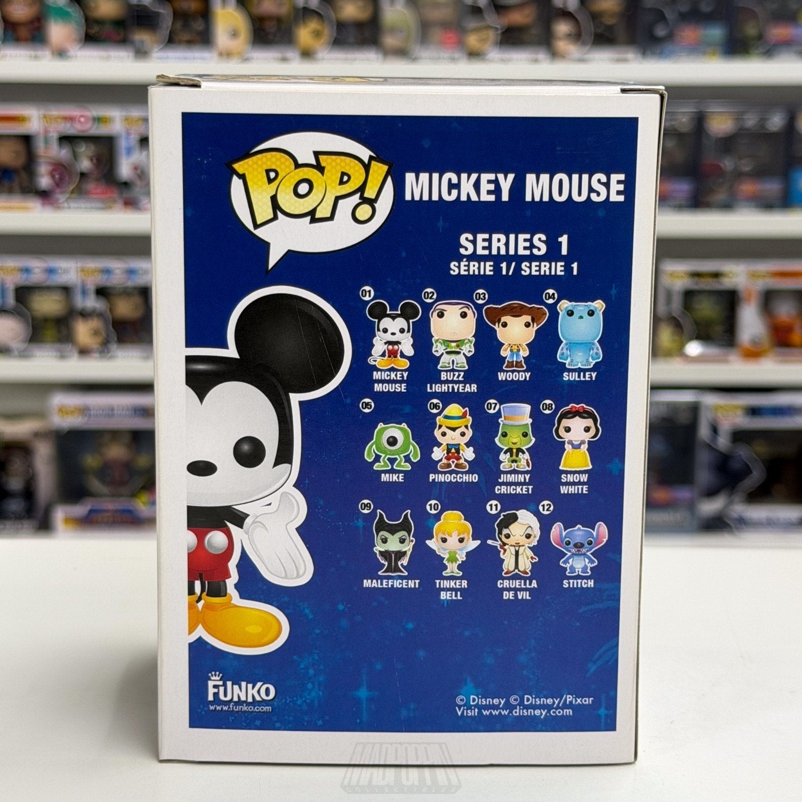 Funko Pop Disney Mickey Mouse Blue Logo Original 01 Mascot Walt Toy Vinyl Figure