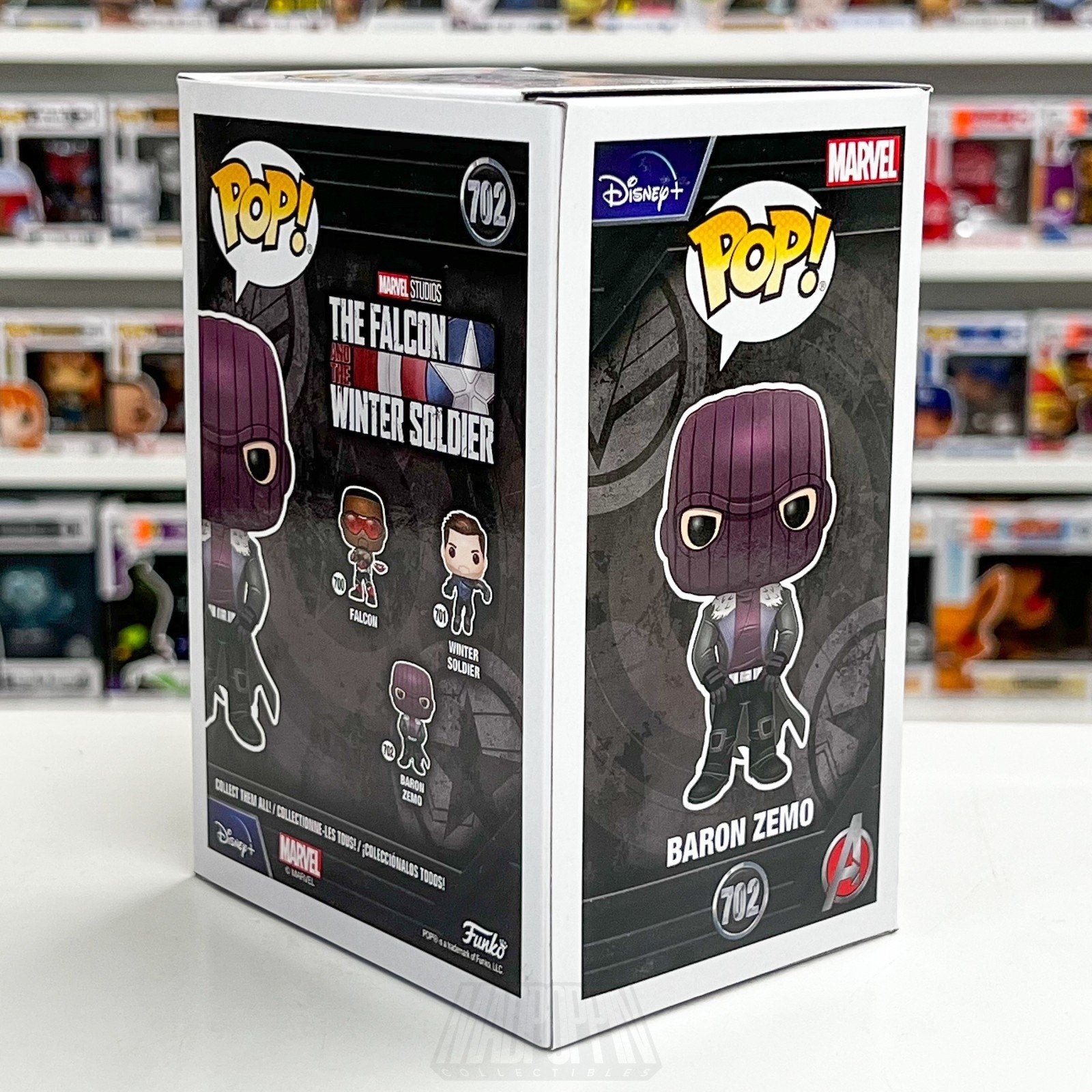 Funko Pop Marvel Falcon & Winter Soldier Baron Zemo 702 Vinyl Figure Comics MCU