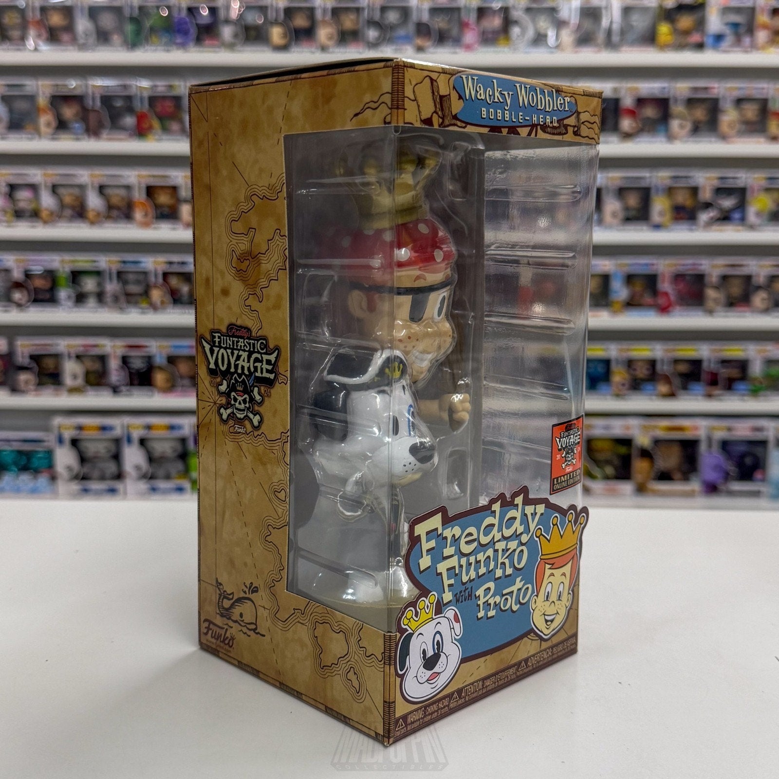 Funko Wacky Wobbler Fundays Funtastic Voyage Freddy Proto Bobblehead Toy Figure