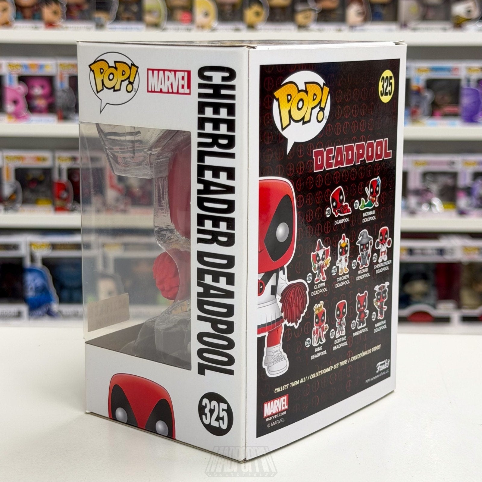 Funko Pop Marvel Cheerleader Deadpool BoxLunch 325 Mercenary Toy Vinyl Figure