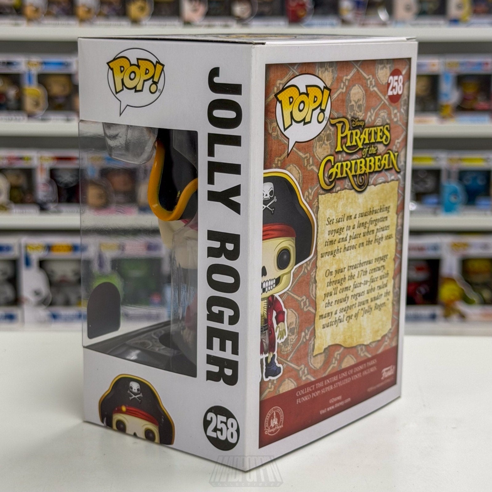Funko Pop Disney Pirates of the Caribbean Jolly Roger Park Exclusive 258 Figure