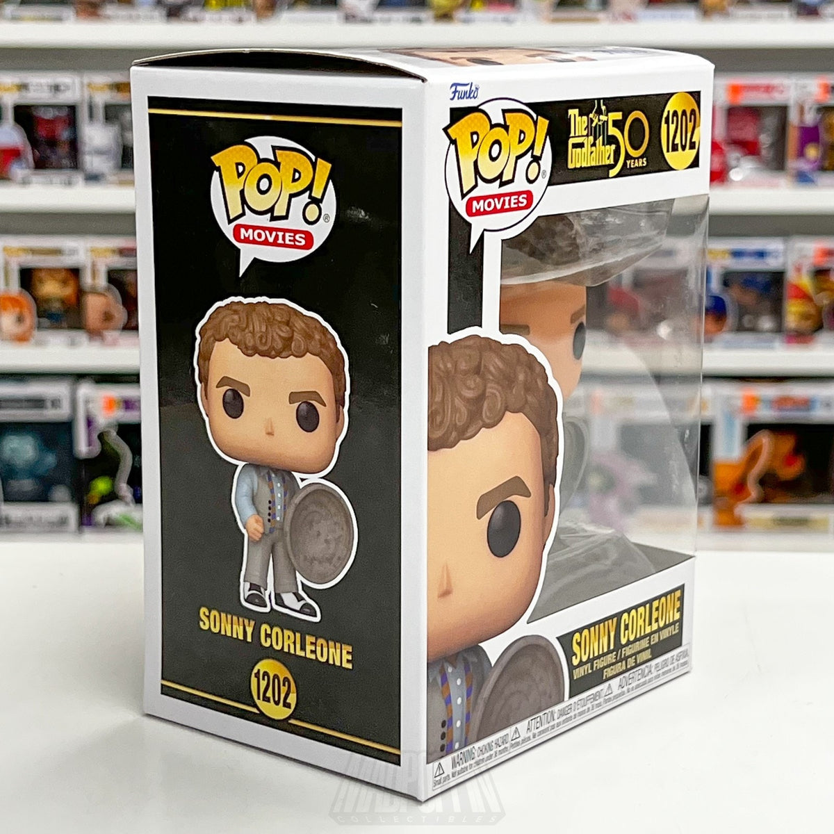 Funko Pop Movies Godfather 50 Years Sonny Corleone 1202 w/Trash Can Lid Vinyl