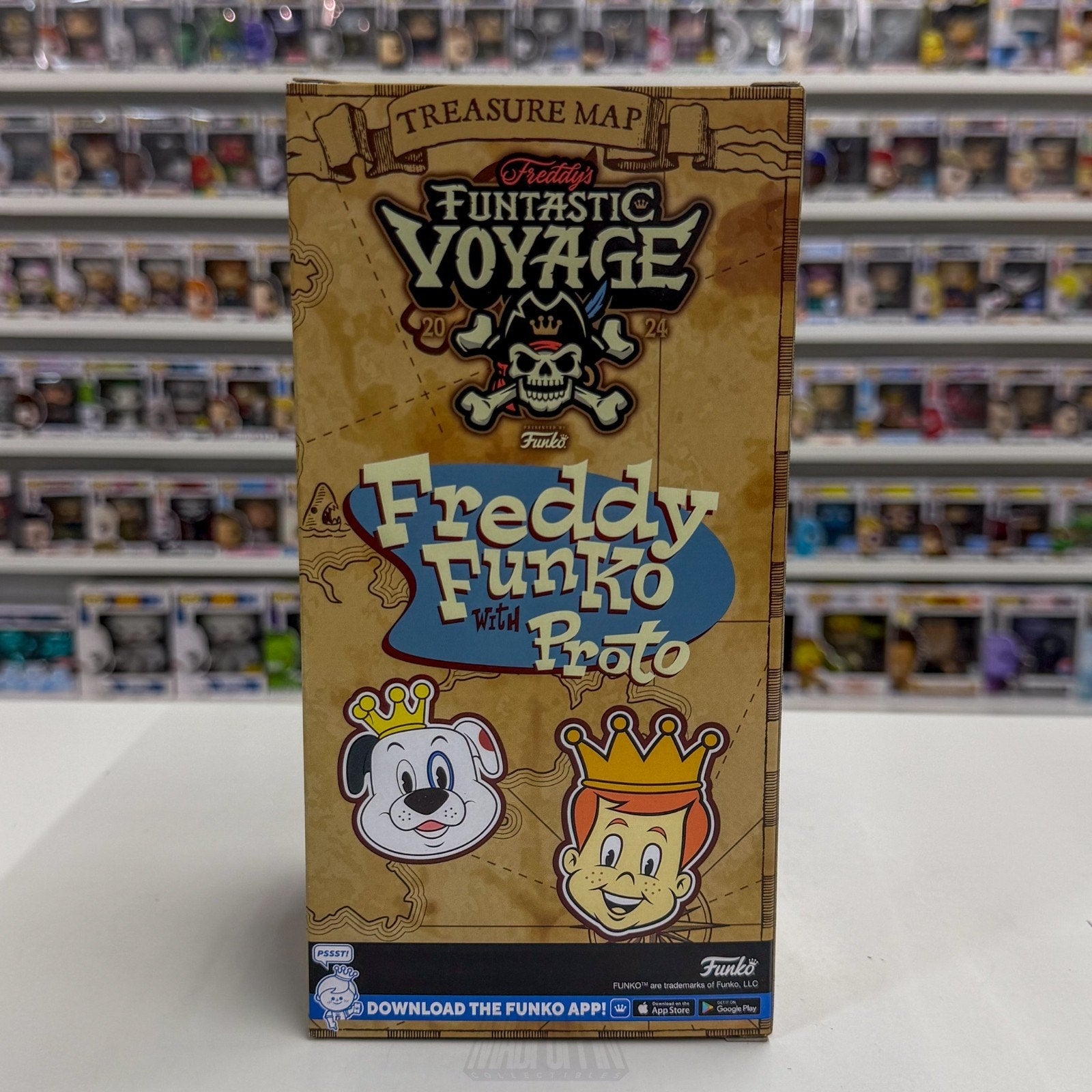 Funko Wacky Wobbler Fundays Funtastic Voyage Freddy Proto Bobblehead Toy Figure