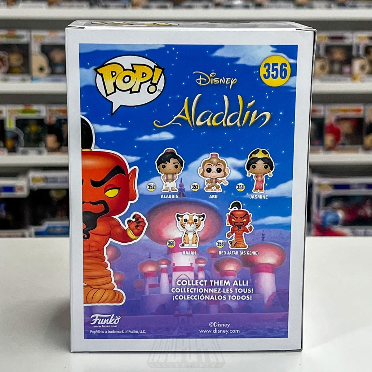 Funko Pop Disney Aladdin Red Jafar as Genie 356 Sultan Villian Toy Vinyl Figure