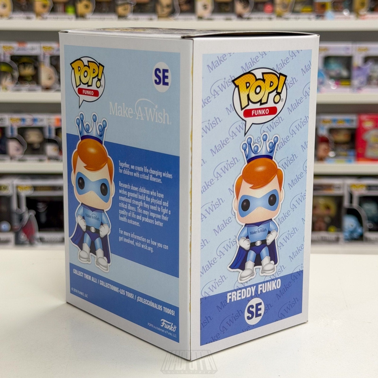 Funko Pop Make a Wish Freddy Funko Superhero Metallic 5000 PCS SE Vinyl Figure