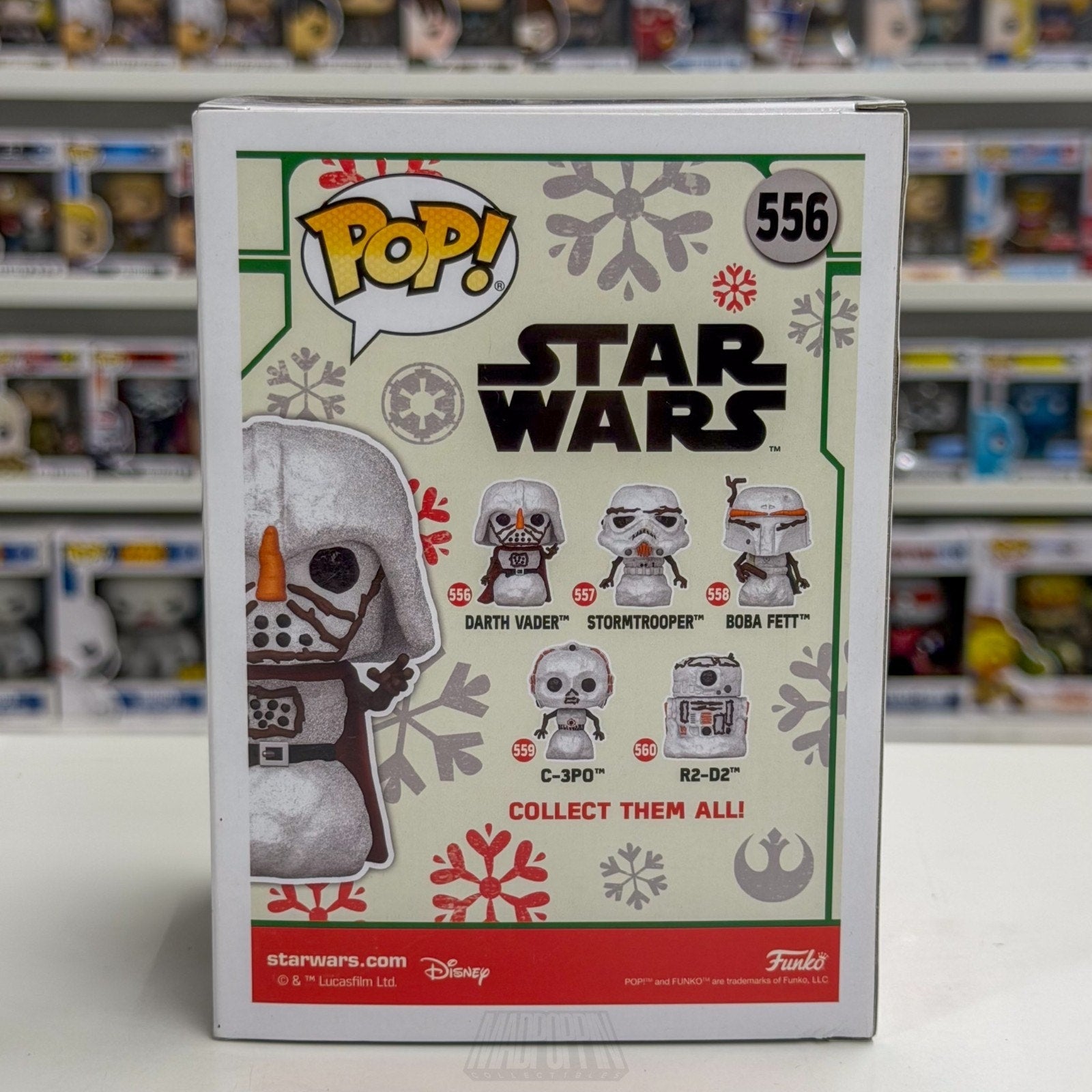 Funko Pop Star Wars Darth Vader Christmas Snowman 556 Sith Jedi Toy Vinyl Figure
