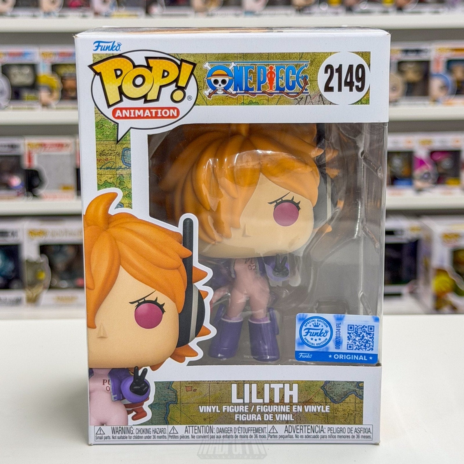 Funko Pop Anime One Piece Lilith Target 2149 Vegapunk Toy Manga Vinyl Figure