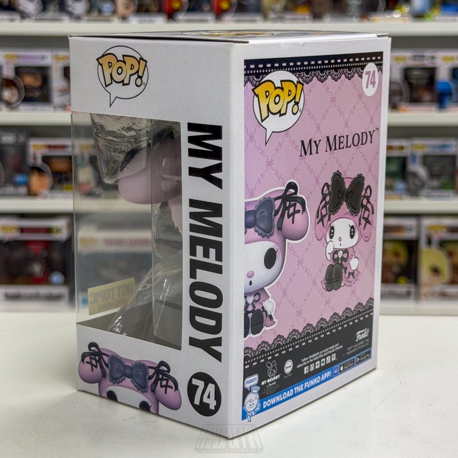 Funko Pop Sanrio My Melody Lolita Hot Topic 74 Kawaii Cute Rabbit Vinyl Figure