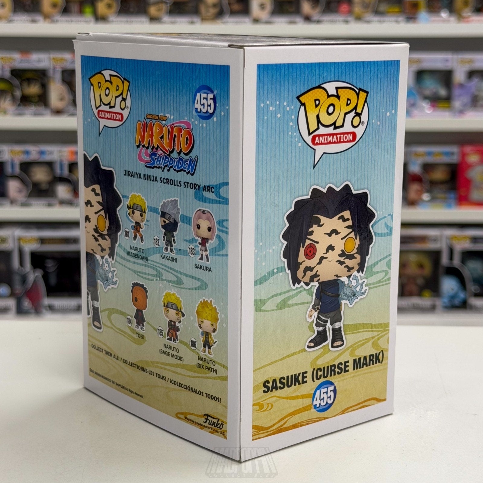 Funko Pop Anime Naruto Sasuke Curse Mark Special Edition 455 Manga Vinyl Figure