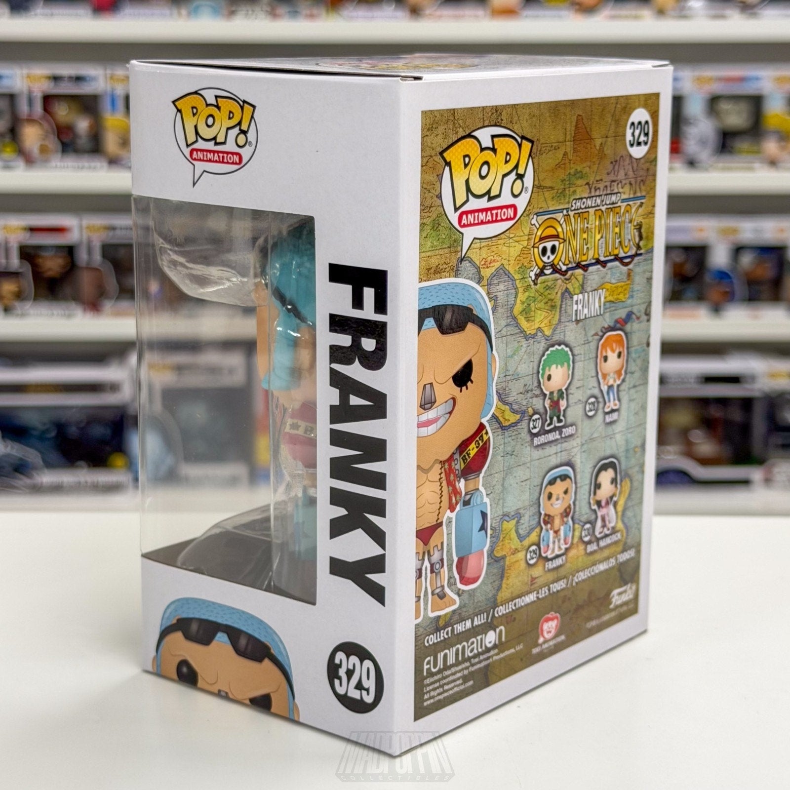 Funko Pop Anime One Piece Franky Silver Nose 329 Japanese Manga Toy Vinyl Figure