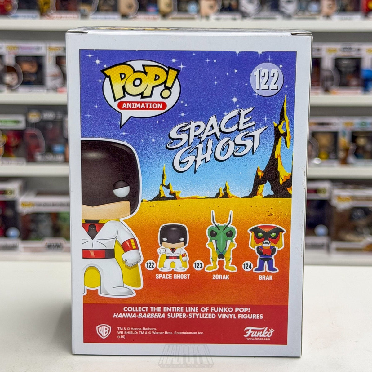 Funko Pop Animation Hanna-Barbera Space Ghost 122 Vaulted Superhero Vinyl Figure