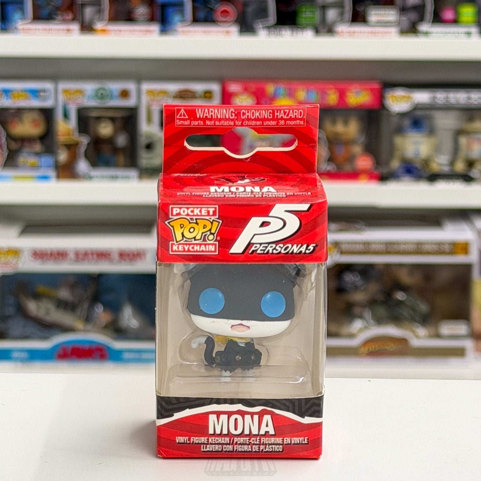 Funko Pocket Pop Keychain Games Persona 5 Mona Morgana GameStop Toy Vinyl Figure