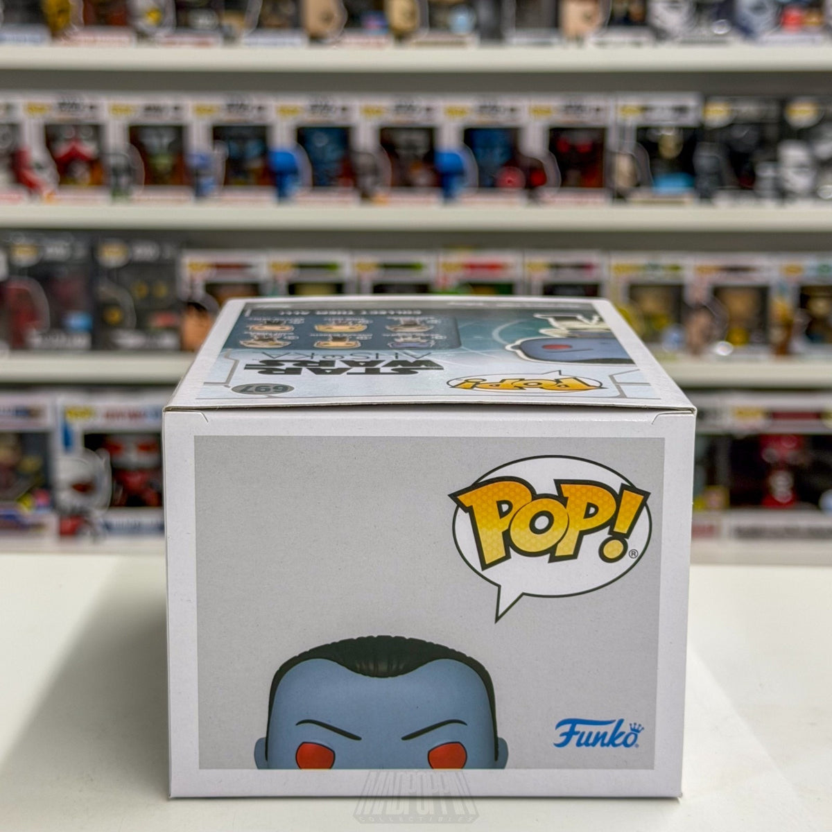 Funko Pop Star Wars Grand Admiral Thrawn Diamond SDCC Signed Auto JSA 697 Figure