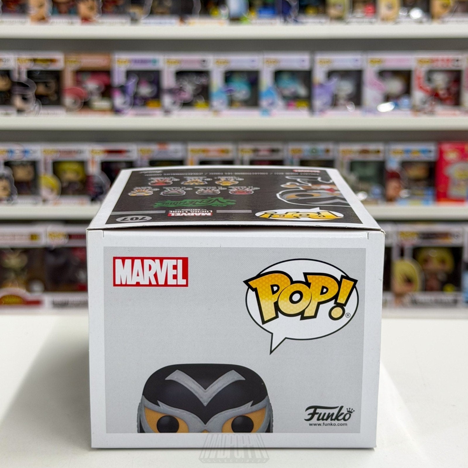 Funko Pop Marvel Collector Corps Lucha Libre El Venenoide Metallic 707 Figure
