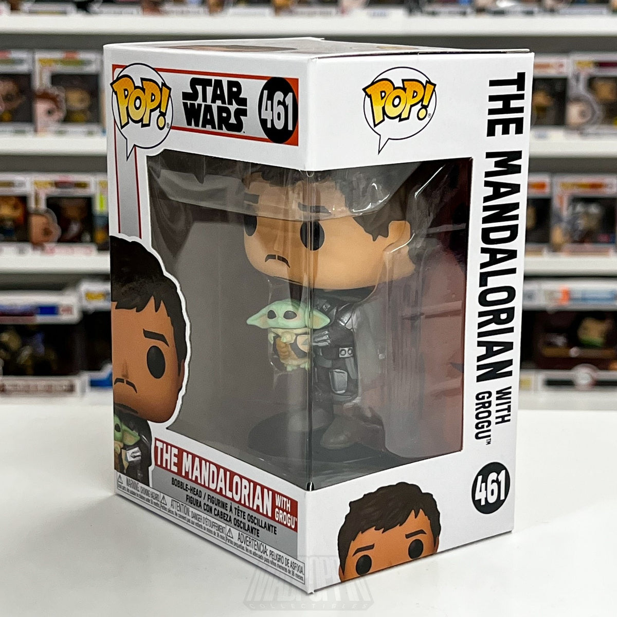 Funko Pop Star Wars The Mandalorian with Grogu 461 Bounty Hunter Vinyl Figure
