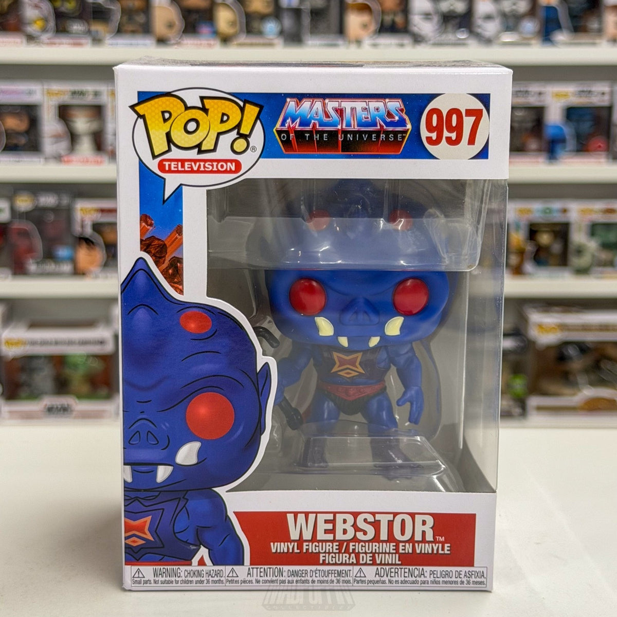 Funko Pop TV Masters of the Universe MOTU Webstor 997 Cartoon 80s Vinyl Figure