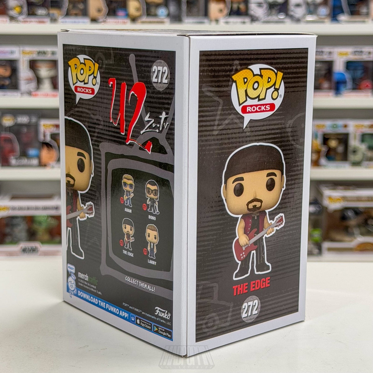 Funko Pop Rocks U2 Zoo TV Edge 272 Alternative Dublin Irish Band Vinyl Figure