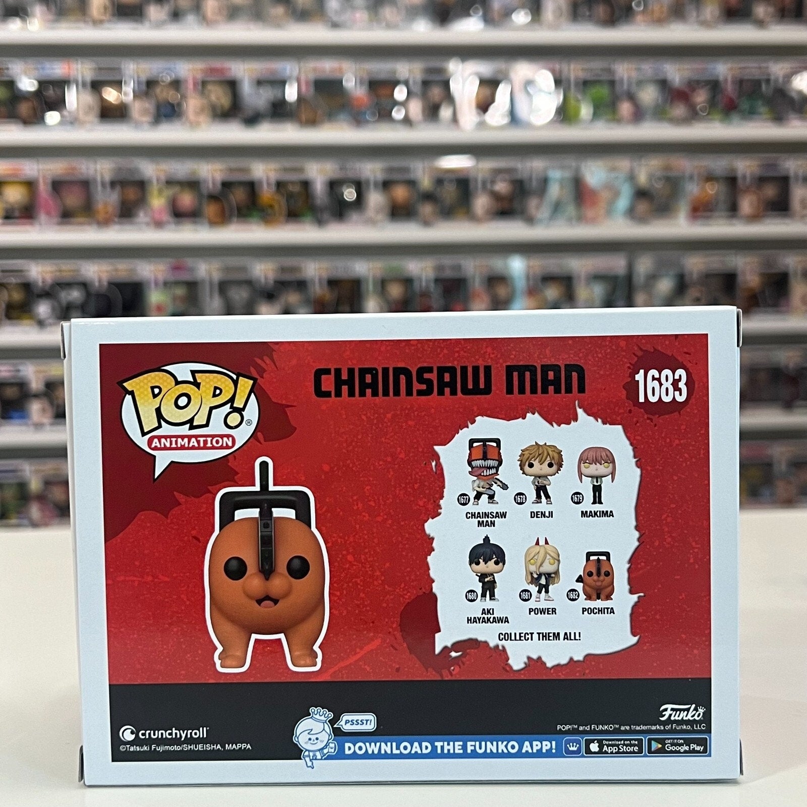 Funko Pop Anime Chainsaw Man Pochita Standing Exclusive 1683 Dog Vinyl Figure