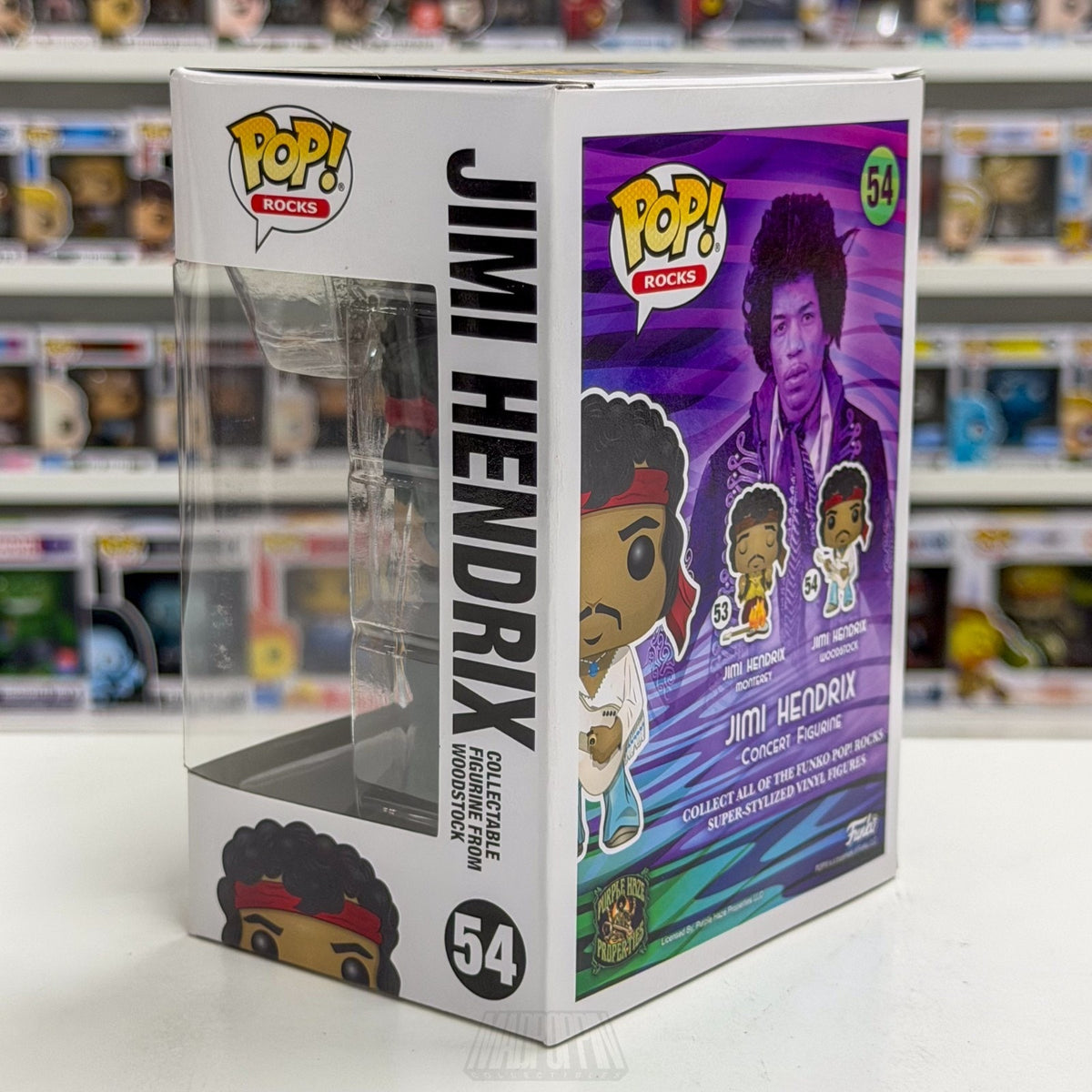 Funko Pop Rocks Purple Haze Properties Jimi Hendrix 54 Music Guitarist Figure