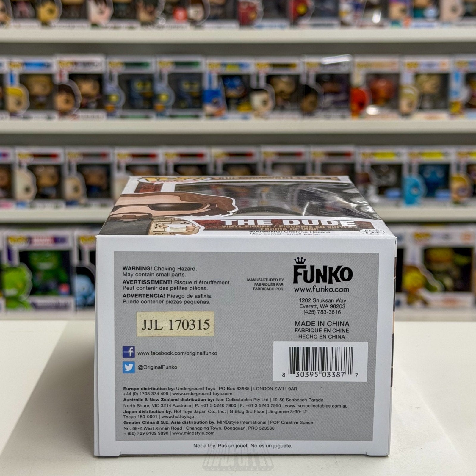 Funko Pop Movies Big Lebowski The Dude w/White Russian 81 Comedy Vinyl Figure