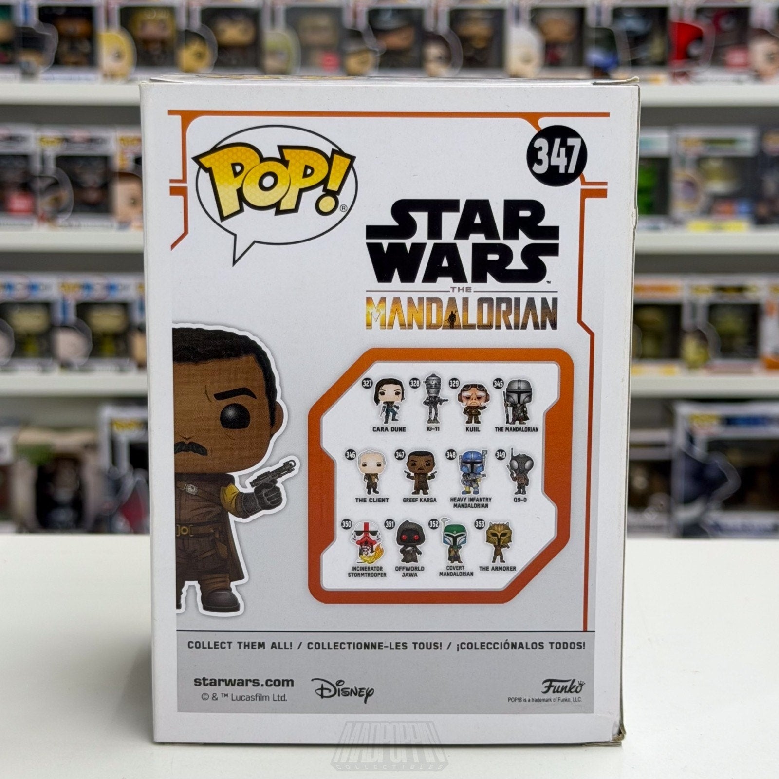 Funko Pop Star Wars Mandalorian Greef Karga 347 Bounty Hunter Toy Vinyl Figure