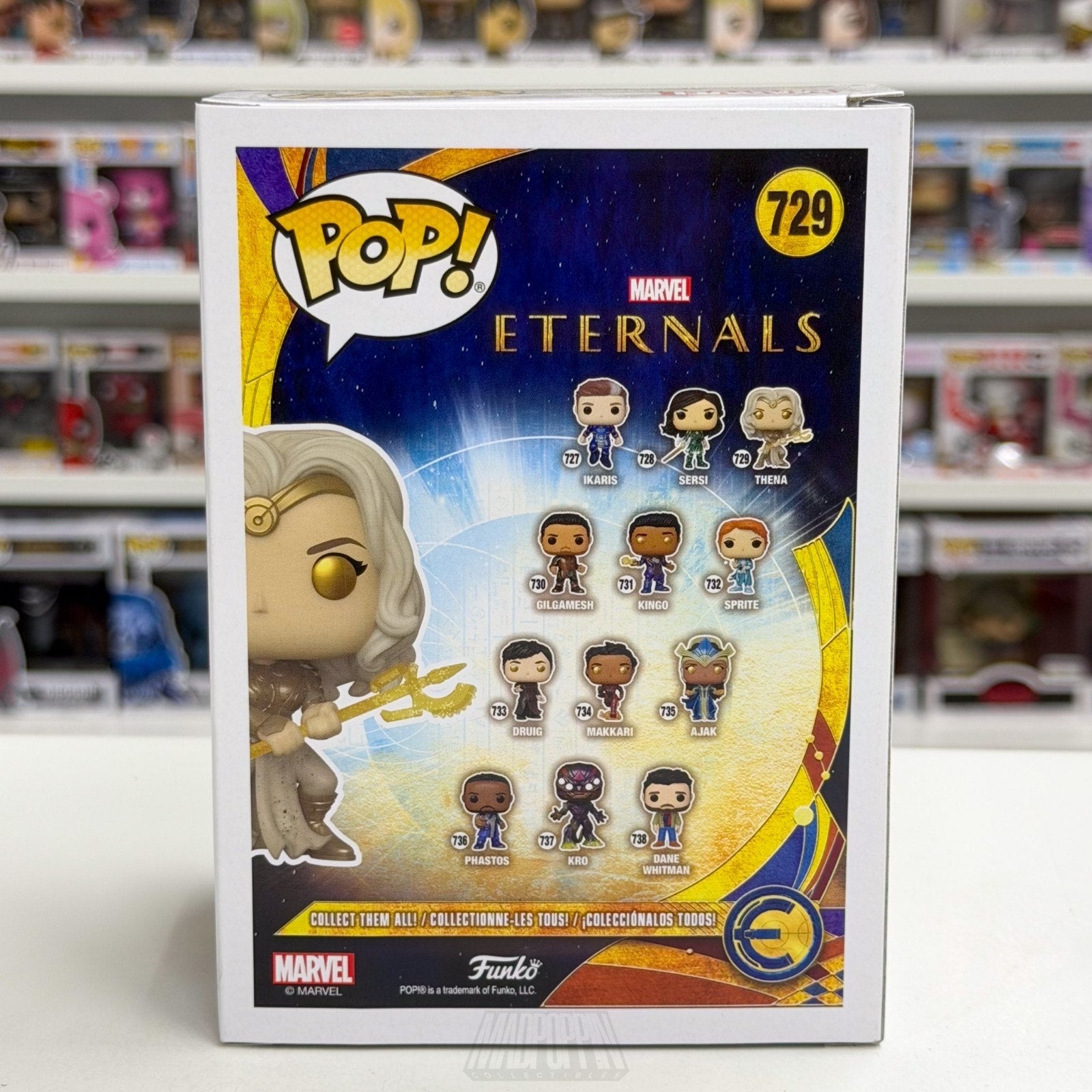 Funko Pop Marvel Eternals Thena 729 MCU Goddess of War Greece Toy Vinyl Figure