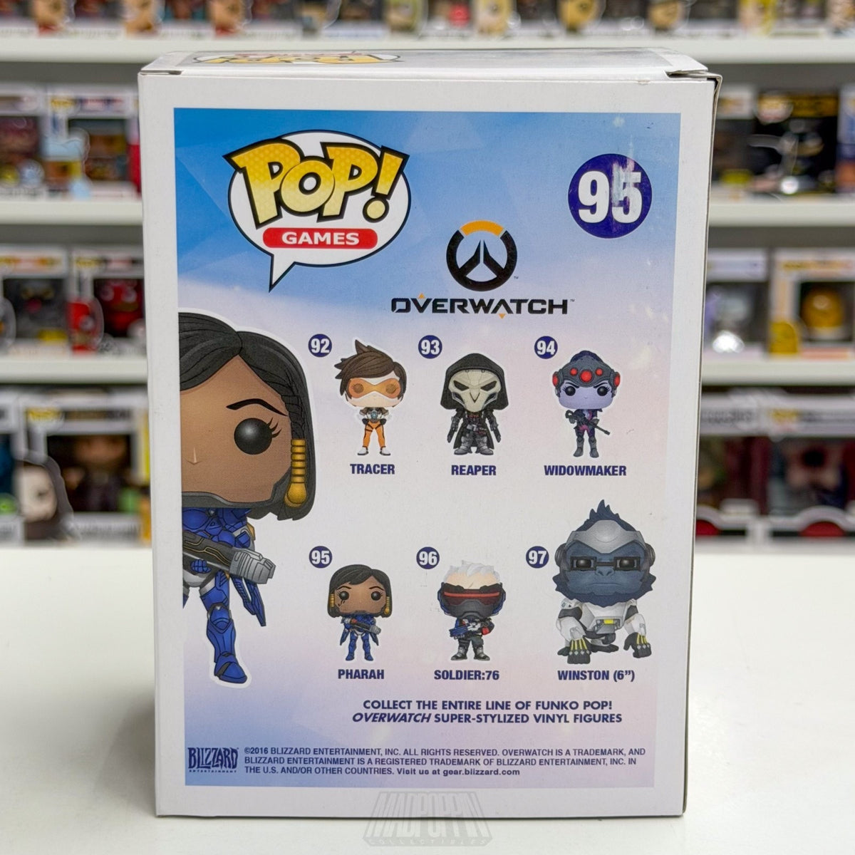 Funko Pop Games Overwatch Pharah Blue Blizzard Exclusive 95 OW FPS Vinyl Figure