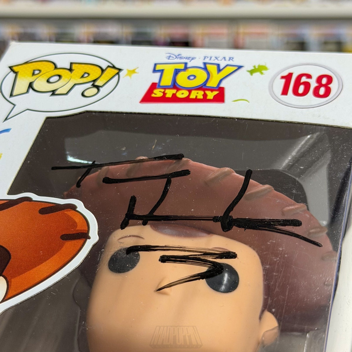 Funko Pop Disney Pixar Woody 20th Signed Auto Tom Hanks Beckett 168 Vinyl Figure