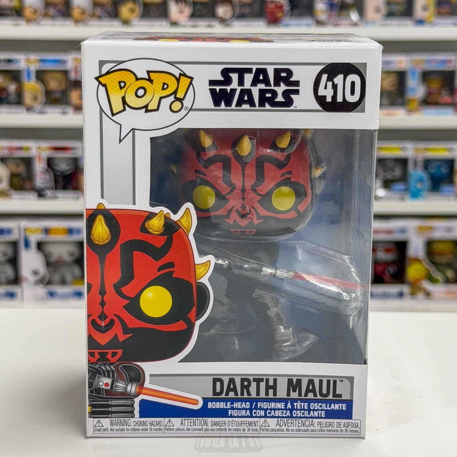 Funko Pop Star Wars Clone Wars Darth Maul Lightsaber 410 Sith Lord Vinyl Figure