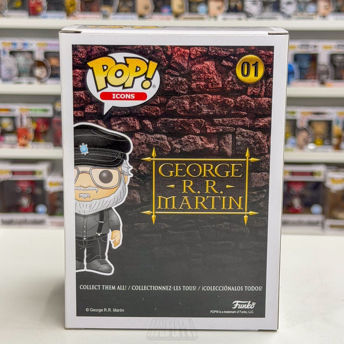 Funko Pop George R. R. Martin Barnes Noble 01 Game of Thrones Author Toy Figure